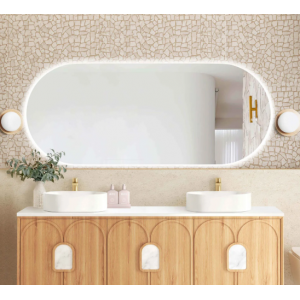 Noosa Led 1800(W)x750(H) Frameless Mirror - Install Horizontal or Vertical